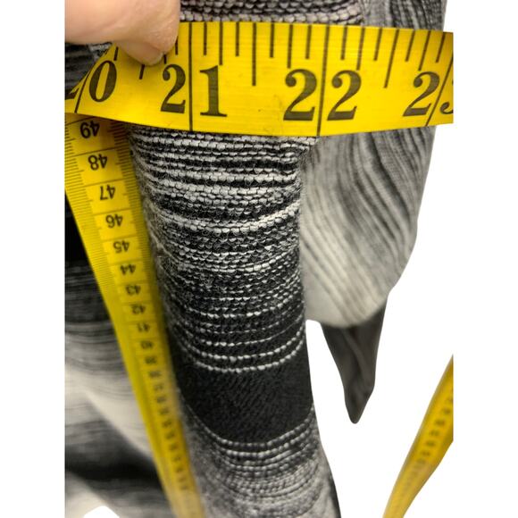 Parker Western Style Coat Black White Stripe Lambs Leather Trim and Sleeves XS - Picture 7 of 9